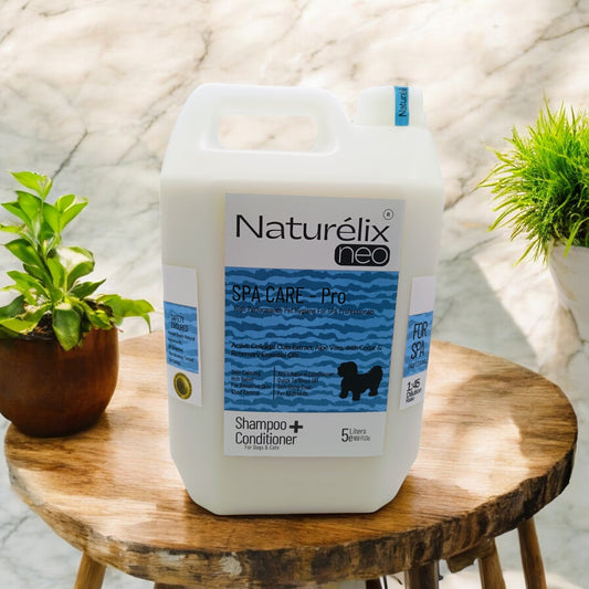 Naturelix Spa Care Neo-Dog Shampoo Conditioner for Dog Groomers | 5 Litres Bulk Pack