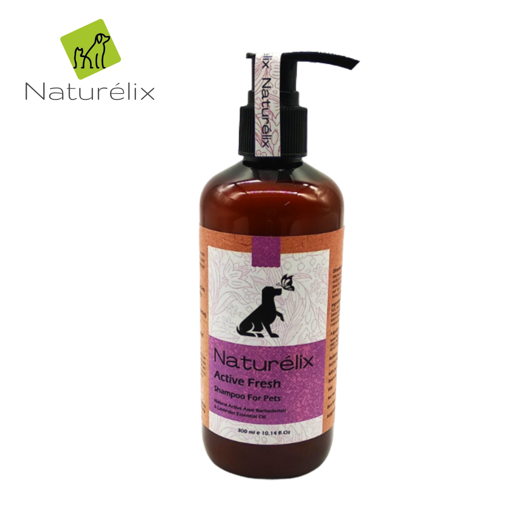 Naturelix Active Fresh Dog Shampoo-Hair Shed Control Shampoo for Dogs
